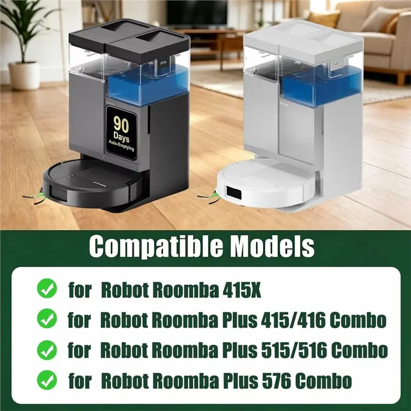[B25B!】 For Irobot Roomba 415X/Plus 415 Combo/Plus 576 Combo/ Plus 516/ 515 Combo Vacuum Parts Main Side Brush Mop Filters