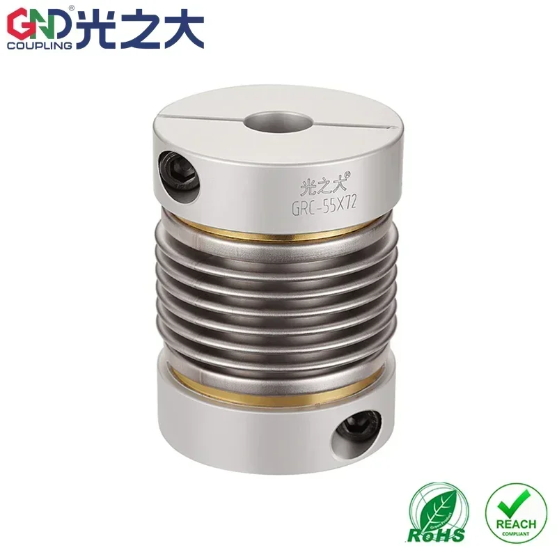 Guangzhida GRC Aluminum Alloy Bellows High Sensitivity Servo Motor Screw Elastic Coupling
