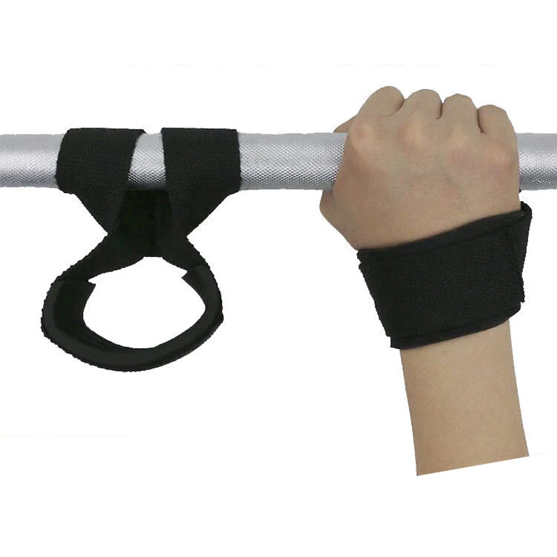 Power Grip Powerlifting Gym Wrist Straps Cross Training Figure 8 Weight Lifting Straps