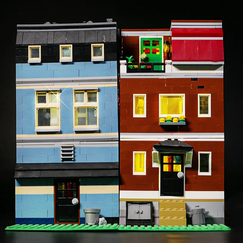 Zestaw świateł LED do LEGO 10218 Pet Shop Kompatybilny z 15009 Lampy DIY Prezent (Nie zawiera klocków, zestawów, modeli)