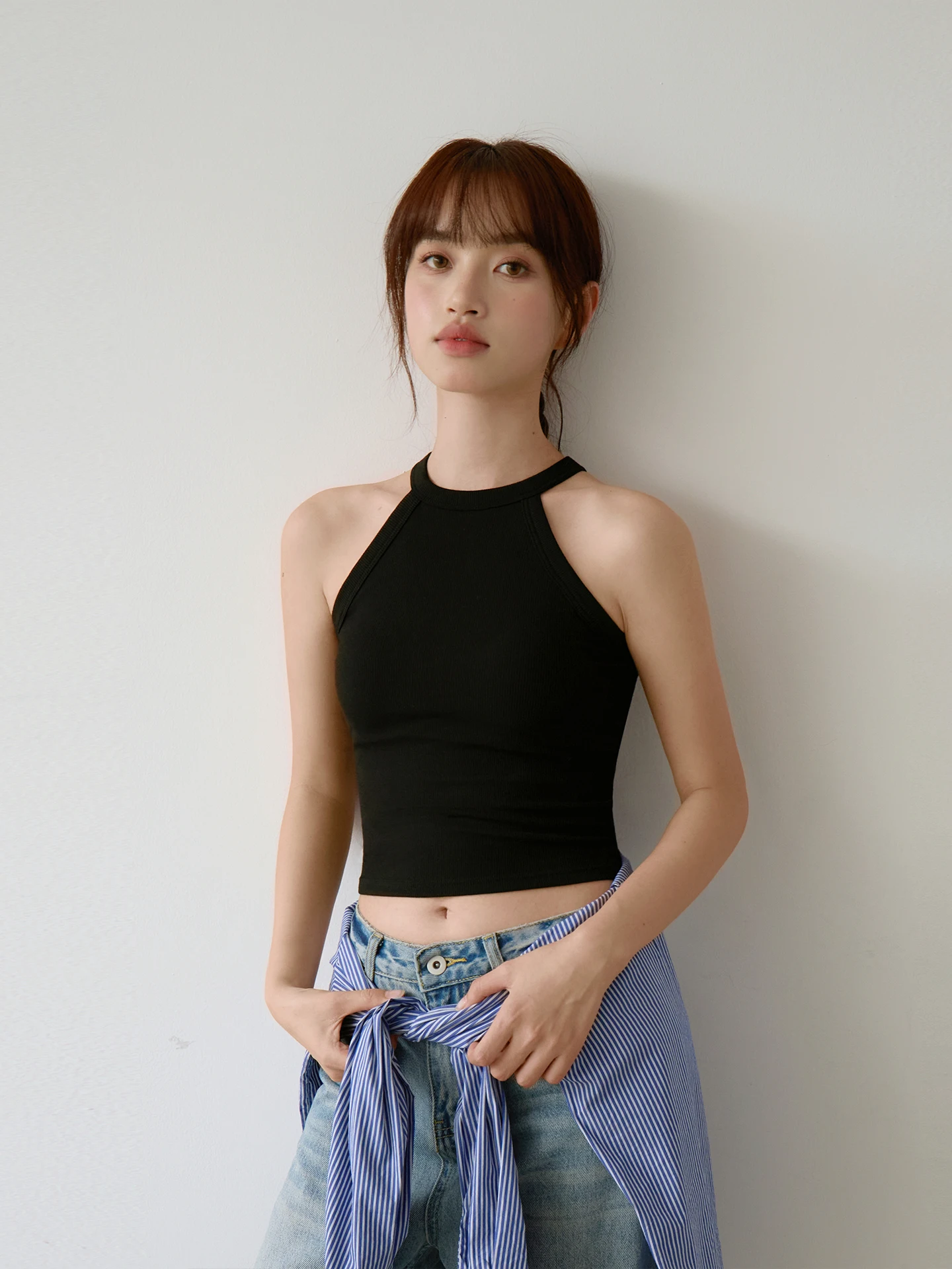 Damska letnia nowa kamizelka na ramiączkach, jednoczęściowa, z wbudowanym biustonoszem, bazowa warstwa, do noszenia jako bielizna lub na co dzień, modna, do pracy...