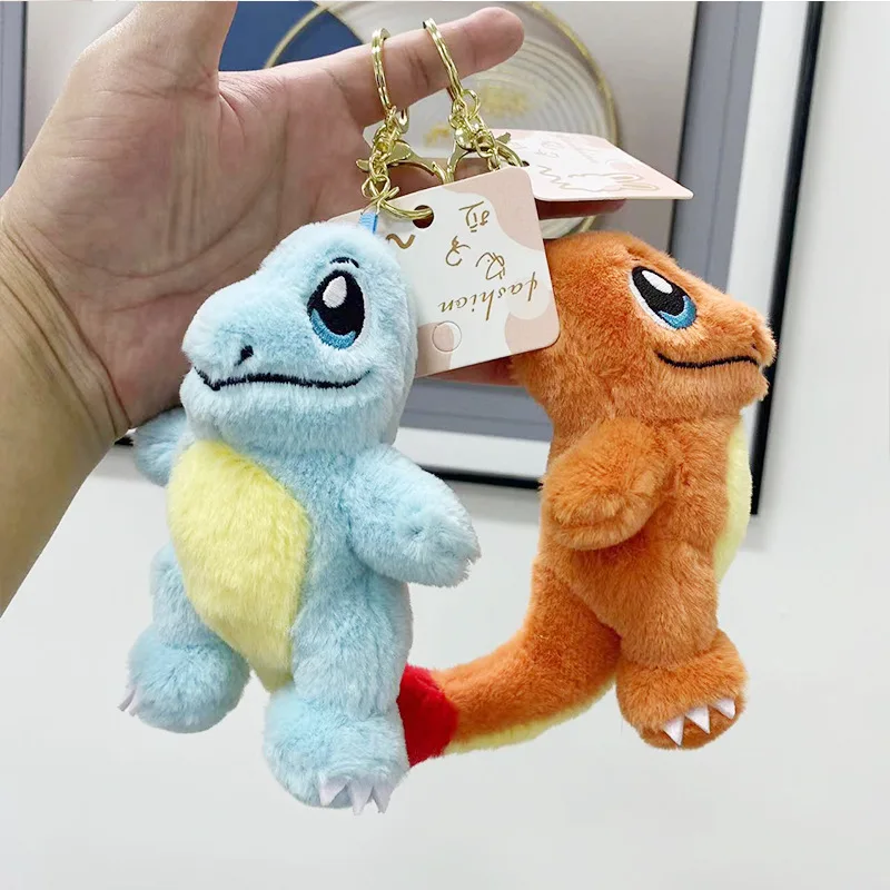 애니메이션   포켓몬   파이리   봉제 인형   꼬부기   열쇠고리   소녀   귀여운   패키지 액세서리   장식하다   PP 솜 충전재   장난감 인형   선물