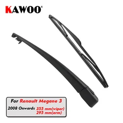 KAWOO Car Rear Wiper Blade Blades Back Window Wipers Arm For Renault Megane 3 Hatchback (2008 Onwards) 355mm Windscreen Blade