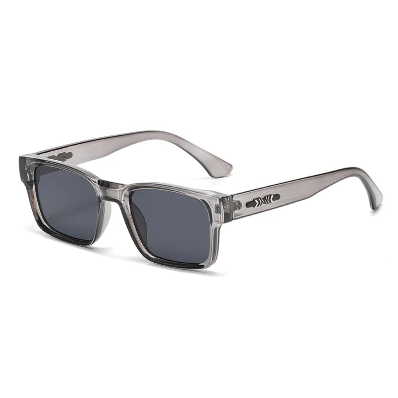 Leichte Luxus-Sonnenbrille im quadratischen Design, minimalistisches Design, elegante Unisex-Sonnenbrille mit UV400-Schutz 9017
