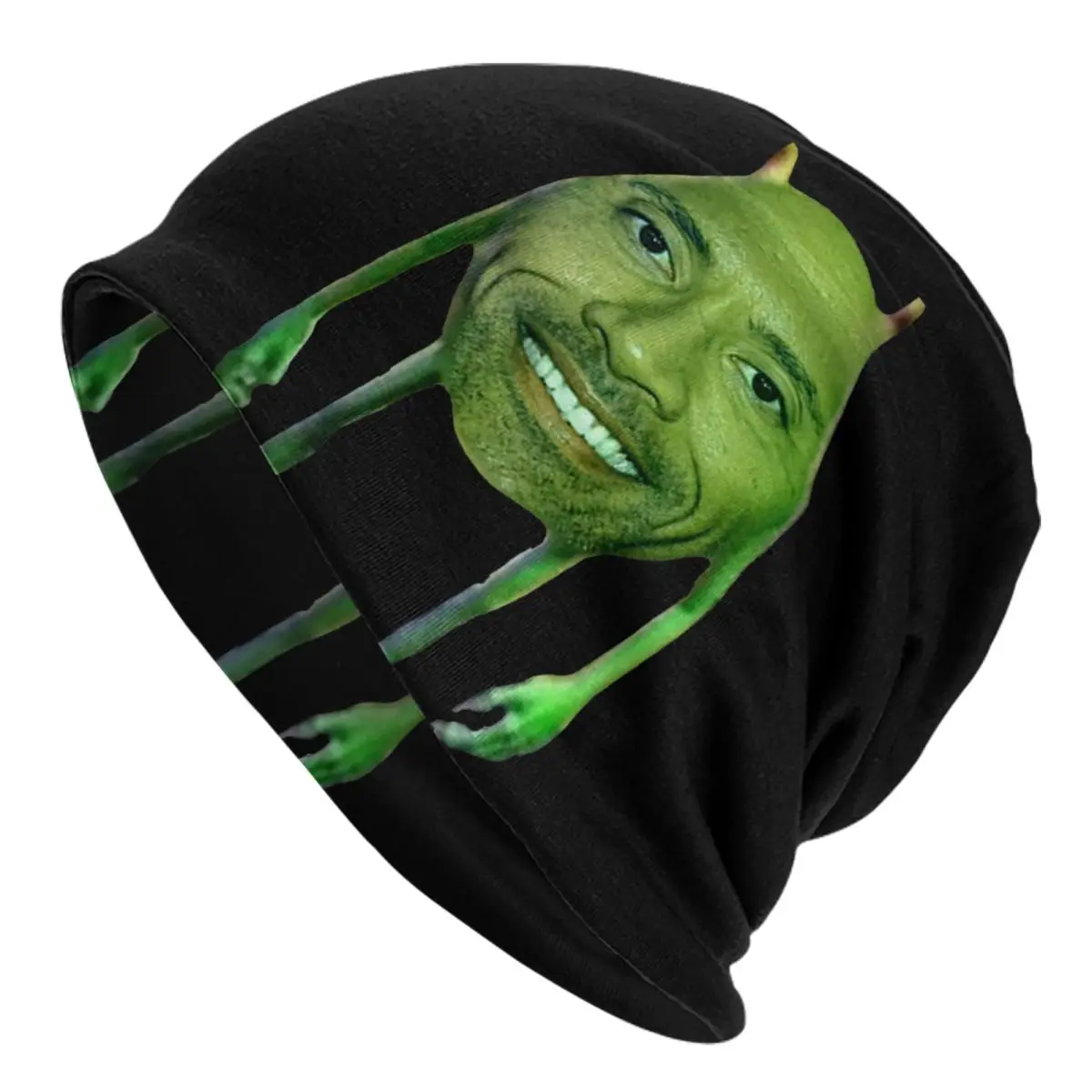 Dwayne The Rock Johnson Meme Skullies Beanies Caps Hip Hop Winter Warm Men Women Knitting Hat Adult Unisex Bonnet Hats