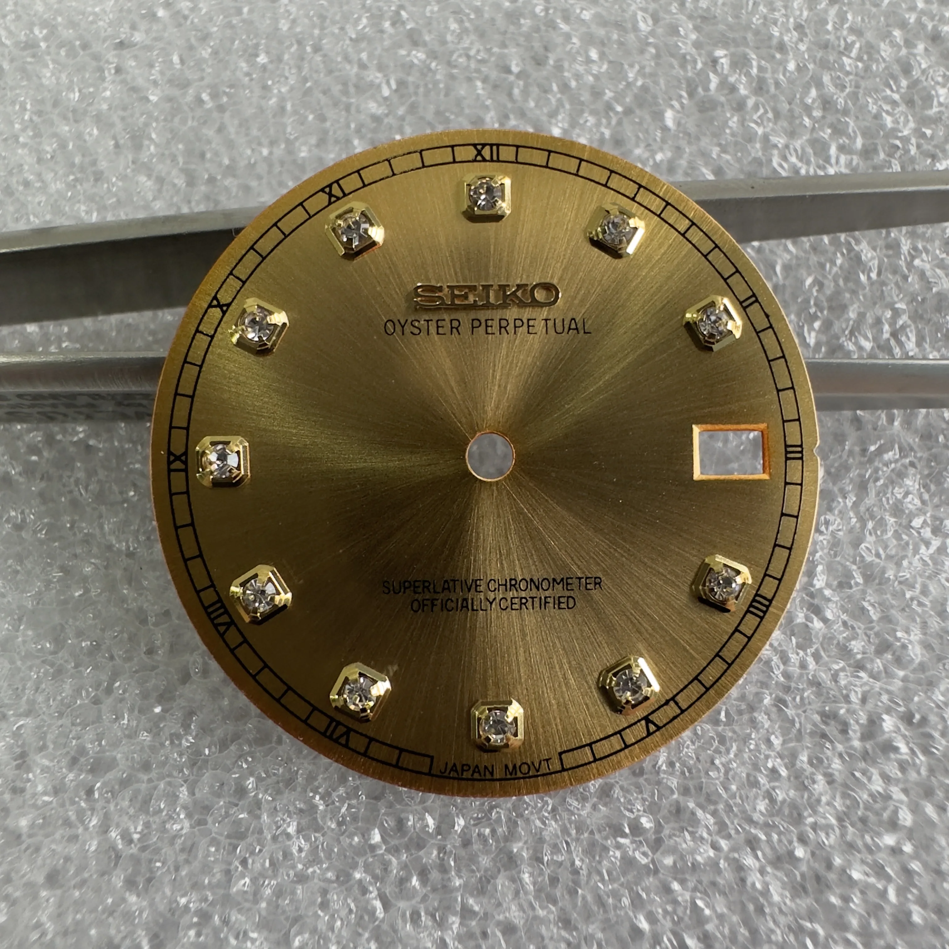 ساعة تسجيل بنمط الشمس للرجال ، قرص جديد ، إكسسوارات حركة ، وجه ماسي ، مناسبة لـ NH35 ، NH36 ،