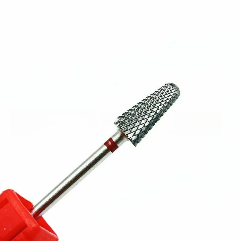 1Pcs 5mm Flame Bit 3/32 Carbide Nail Drill Bits Manicure Burr Remove Gel Electric Milling Cutter Accessories