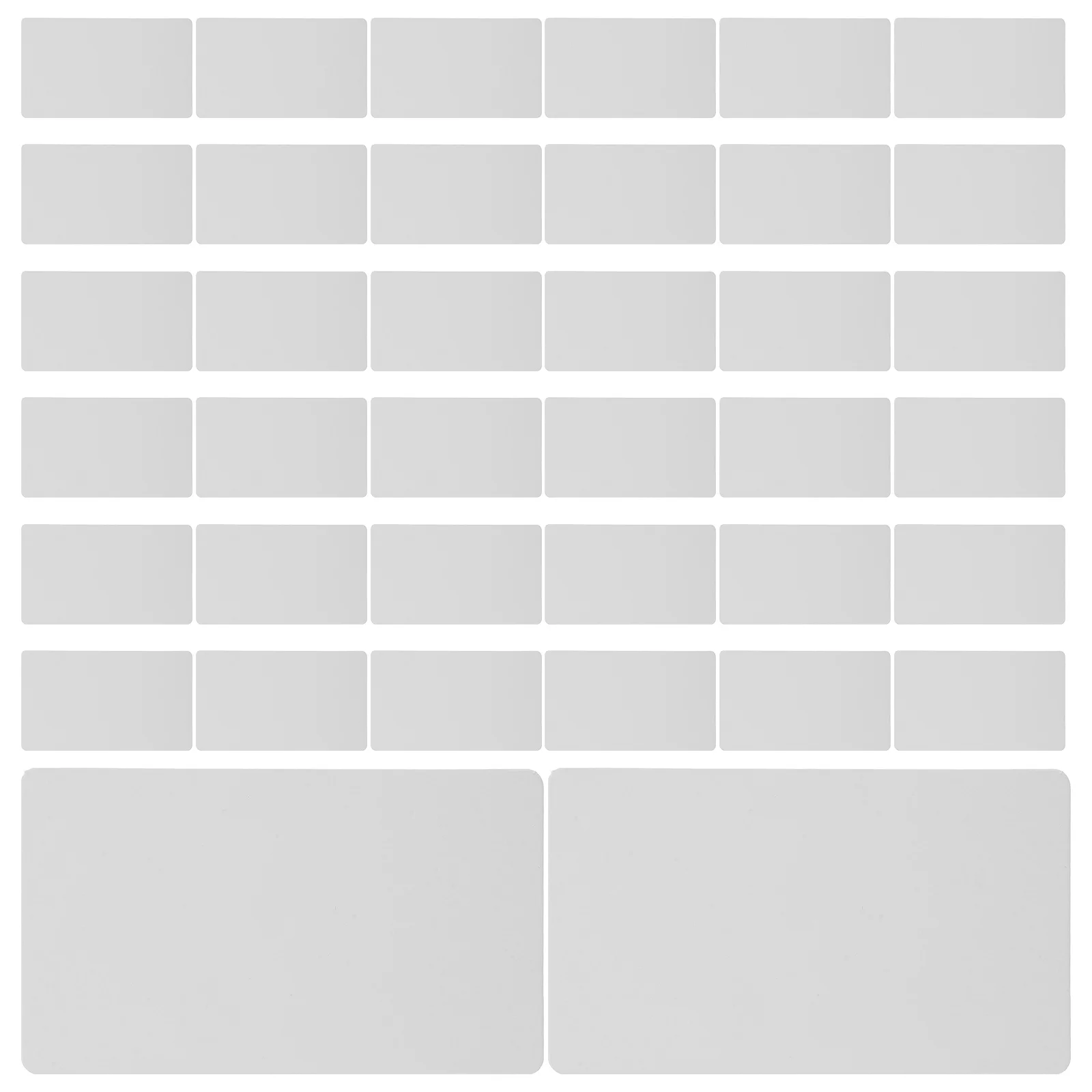 100 stücke Blank Kraft Papier Doppelseitige Schreiben Notizblöcke Für Diy Geschenk Tags Nachricht Karten Hochzeit Gefälligkeiten Sammelalbum Kraft Blank