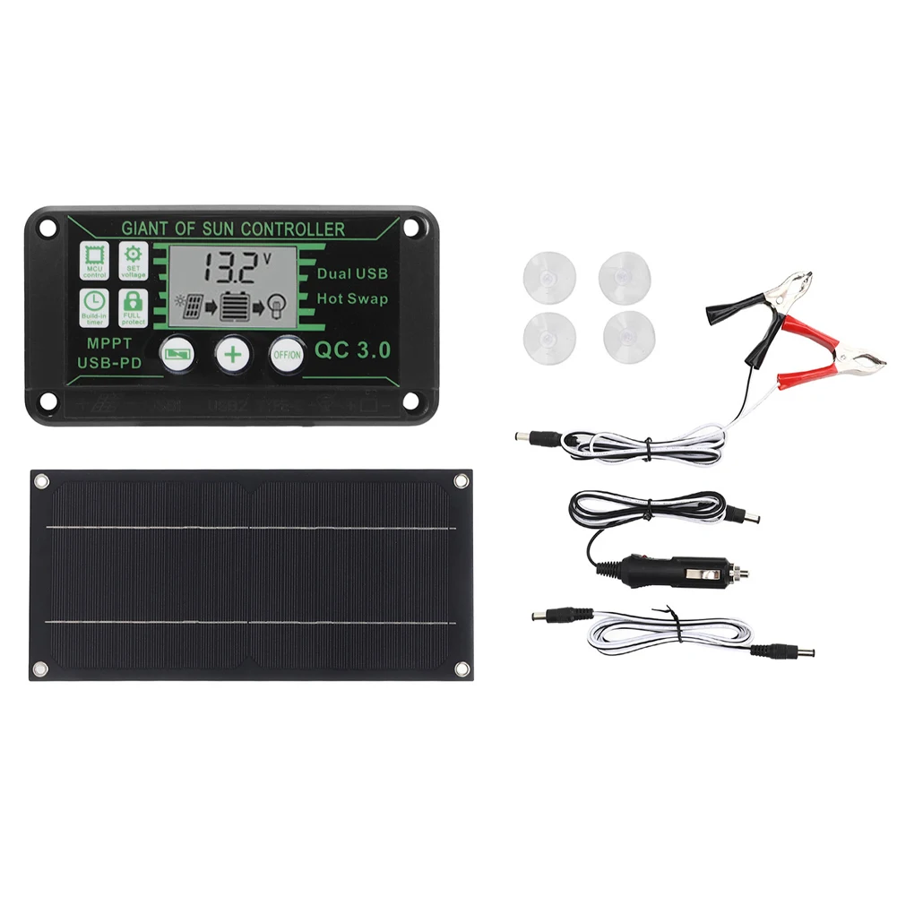 Off-grid Power 600W 600W Solar Kit Solar Panel For Camping Charge Controller Monocrystalline Panel Easy Installation Lightweight