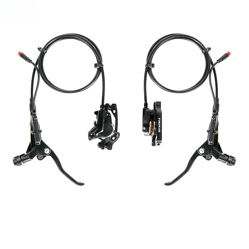 

For V20 Fatbike E-bike Parts Front and Rear Hydraulic Disc Brakes Left and Right Hand Brakes with Oil Brake Set