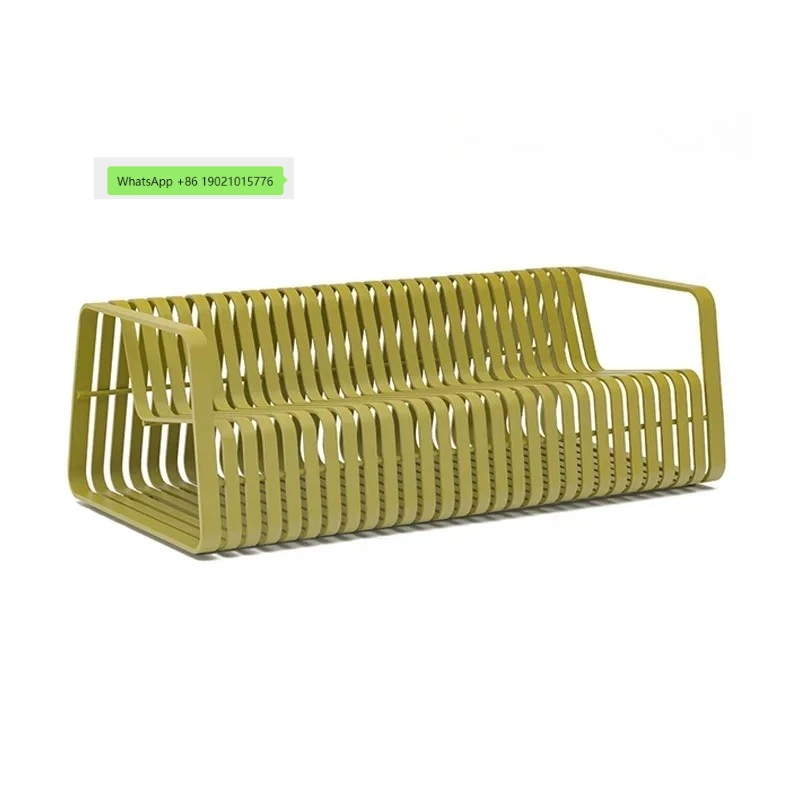 Outdoor Garden Aluminum Alloy Sofa Outdoor Open Air Sales Department Balcony Hotel Waterproof and Sunscreen