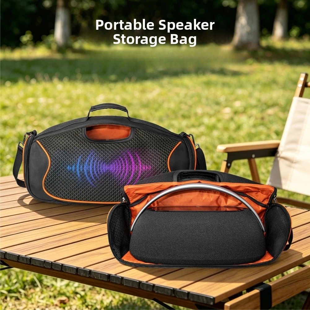 Protective Storage Bag For Harman-Kardon GO+PLAY3 Speaker Shockproof Carrying Case With Adjustable Shoulder Strap For Travel