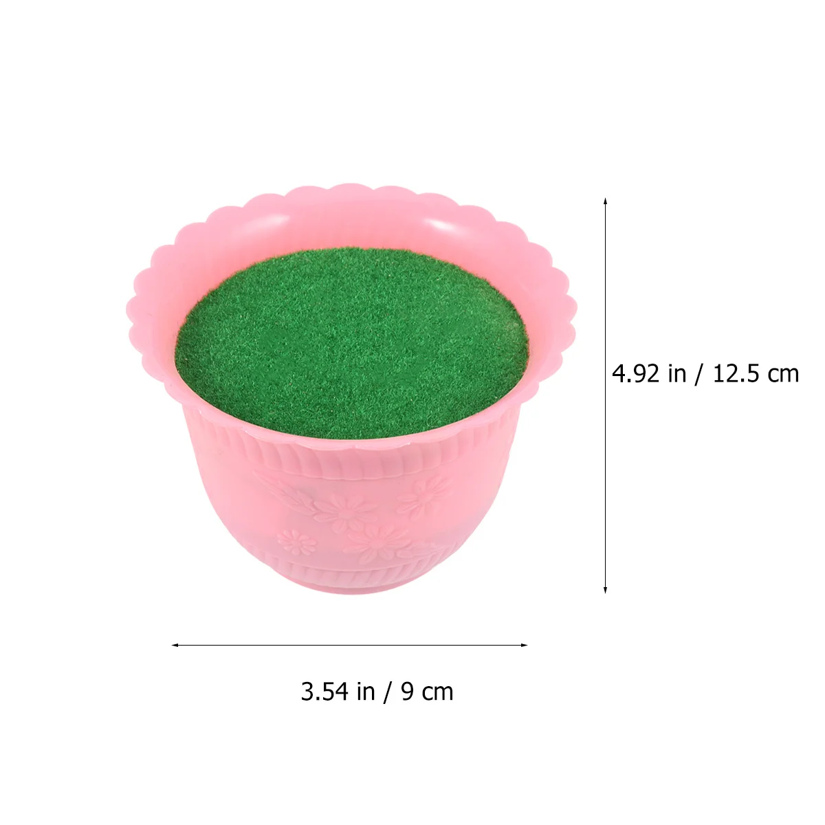 

1pc Flower Pot Flower Mud Green Moisture Retention Healthy Material No Odor For Home Garden Decoration Florist Supplies