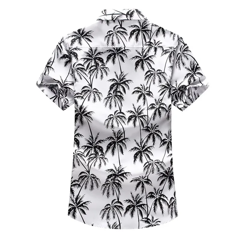 2023 Casual Floral Beach Men\'s Shirt Summer Short Sleeve Hawaiian Shirts For Men Plus Size Quick Dry Tee Shirt Men Clothes