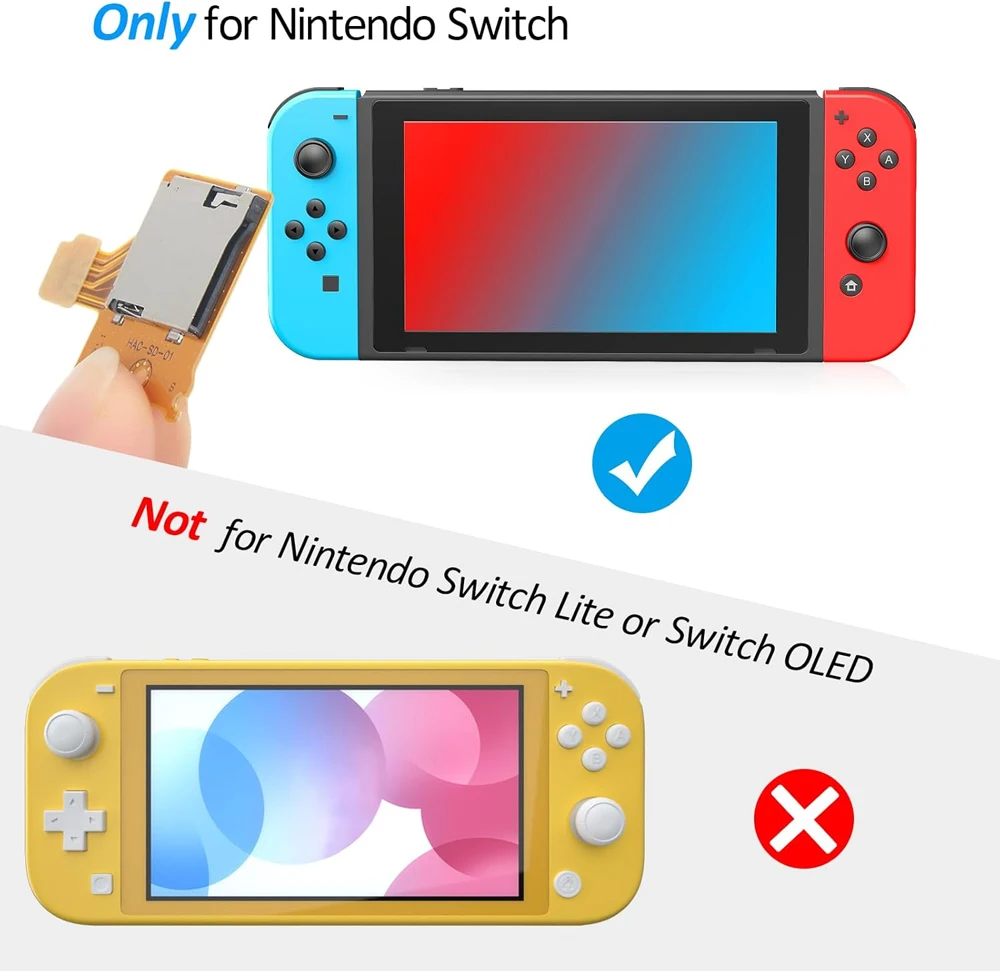 1/5/10 Buah Slot Pembaca Kartu Micro SD Soket Slot Kartu Memori untuk Pengganti Nintendo Switch Papan Kartu TF Presisi Tinggi