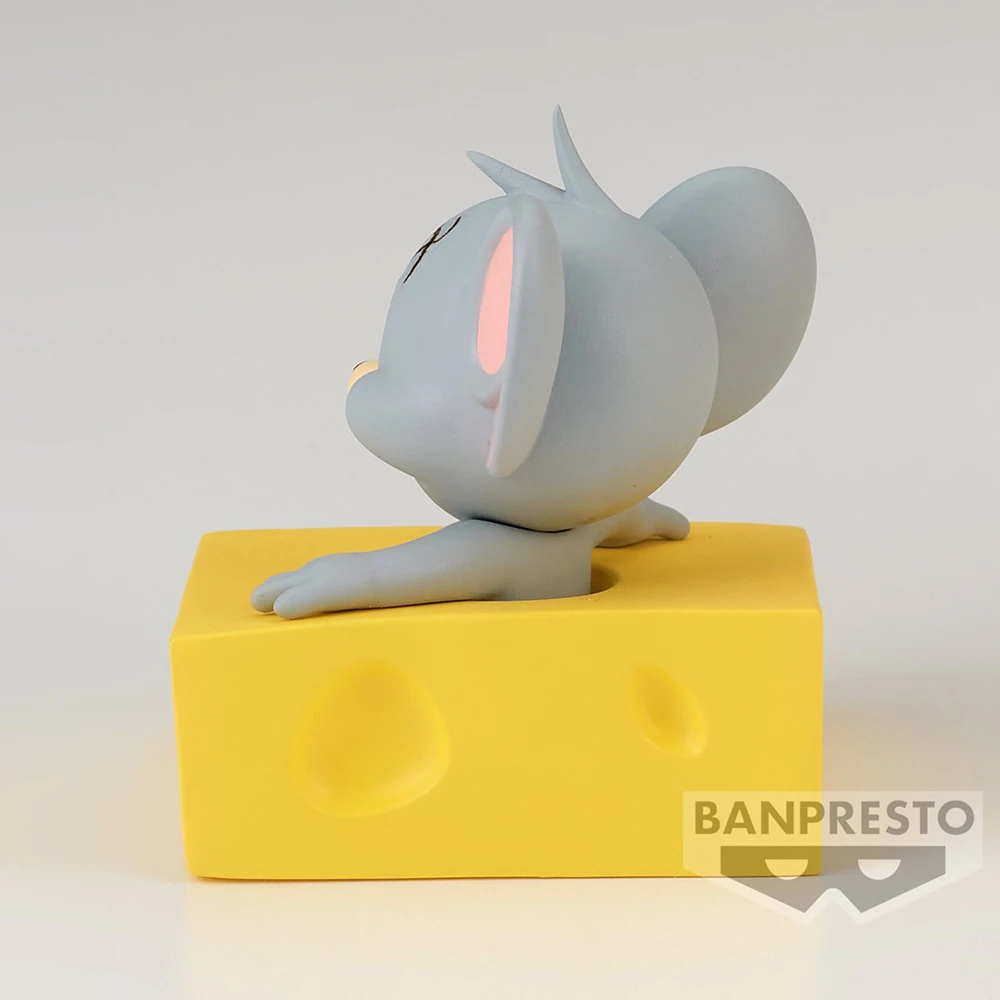 Banpresto-figura de acción de Anime para niños, modelo Original de Tom y Jerry I Love Cheese Tuffy, 50mm, regalo