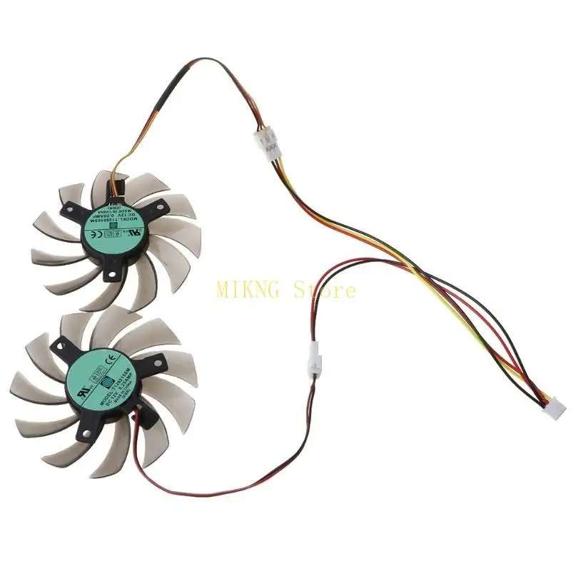 Ventilador placa gráfica 75mm T128010SM Cooler Fan Substituição 0,20A 3Pin Placa gráfica melhor venda