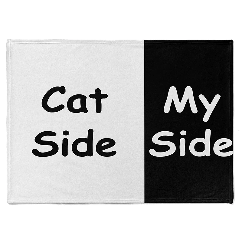 Gaslight Gatekeep Girlboss Cat Side My Side Blanket for Women Men Girls Boys Kids Pets Dogs Cats Couch