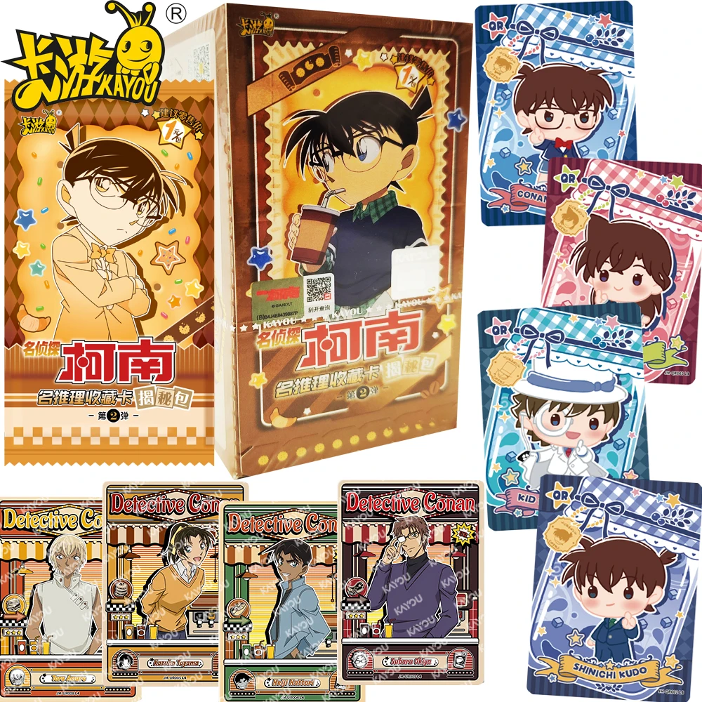 

Genuine KAYOU Detective Conan Collection Cards Classic Reasoning Comedy Anime Creative Peripheral Exquisite Character Cards Gift