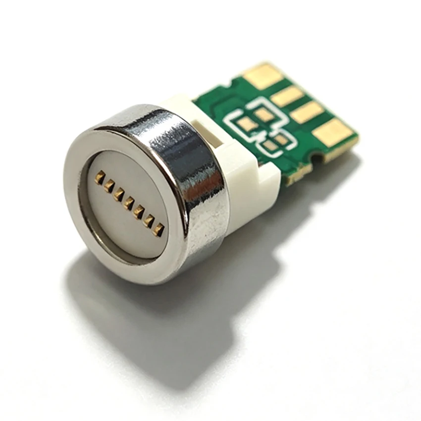 5/10pcs Weldable Magnetic Charging Head Female Base 2-Core Female Socket/4-Core Straight Plate Base Assembly