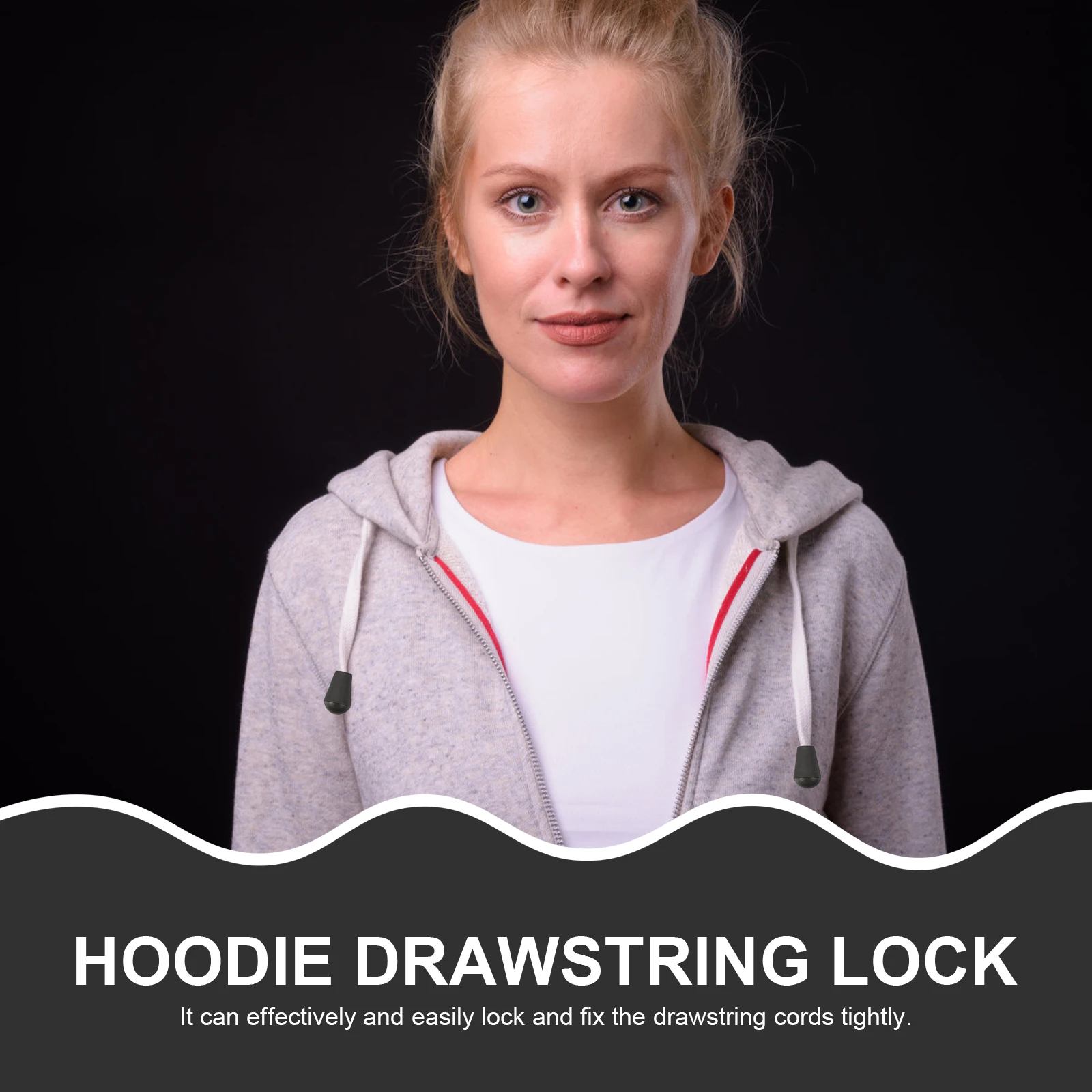 100Pcs Drawstring Rope Locks Multifunctional Plastic Buckle for Hoodie Sweater Clothing Accessories Tailor Shops