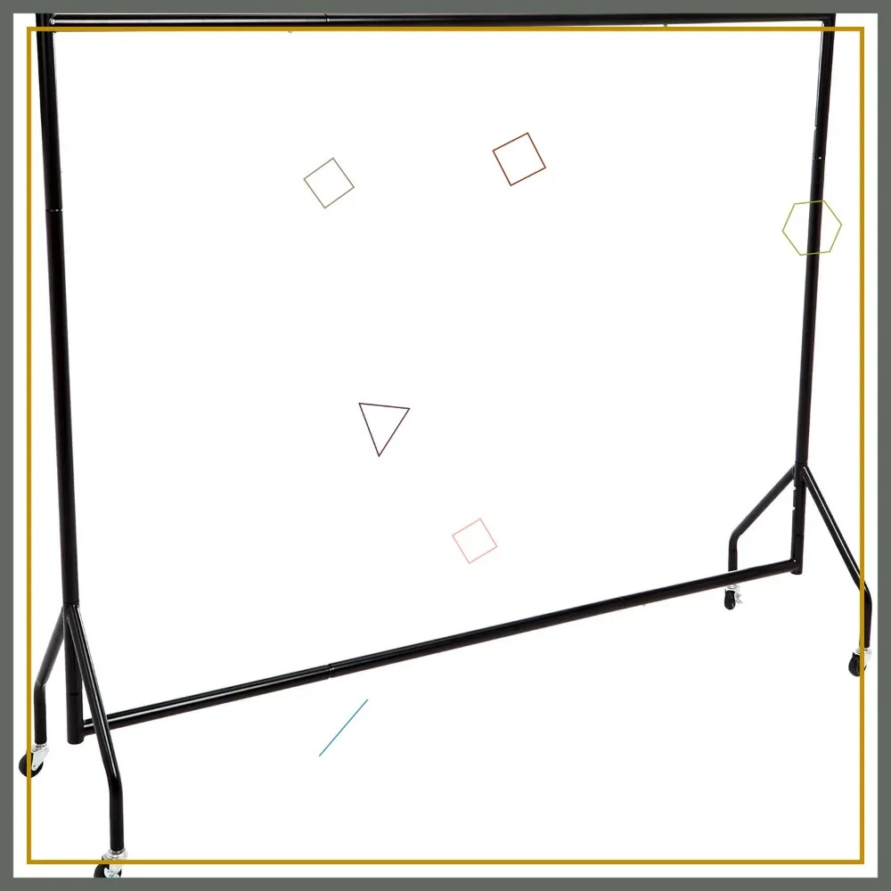 

Heavy Duty Rolling Garment Rack, Portable Clothes Organizer with Wheels for Home and Retail, Black