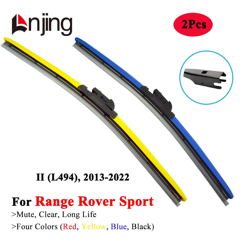 

LNJING Colorful Wiper Blades For Range Rover Sport L494 SUV 2013 2014 2015 2016 2018 2019 2020 2021 2022 Car Luxury Accessories