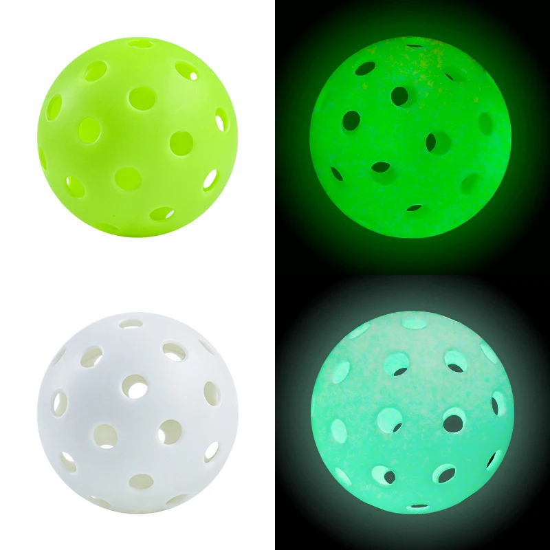 

Fluorescent Pickleball Ball, 40 Holes, Training Playing Sports, Luminous Pickle Balls, Durable Accessories, 74mm, Outdoor Indoor