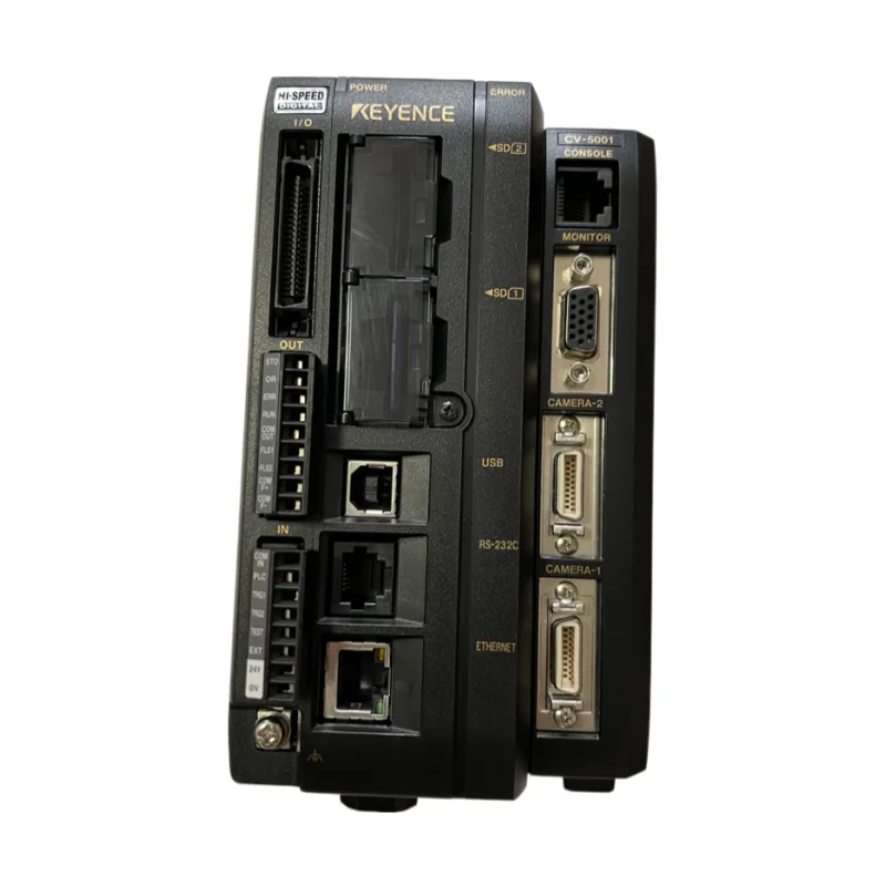 KEYENCE CV-5001 CV-5700 CV-5002 CV-5701 Visual System Digital Image Sensor Controller Used for Hole Offset Detection in Stock