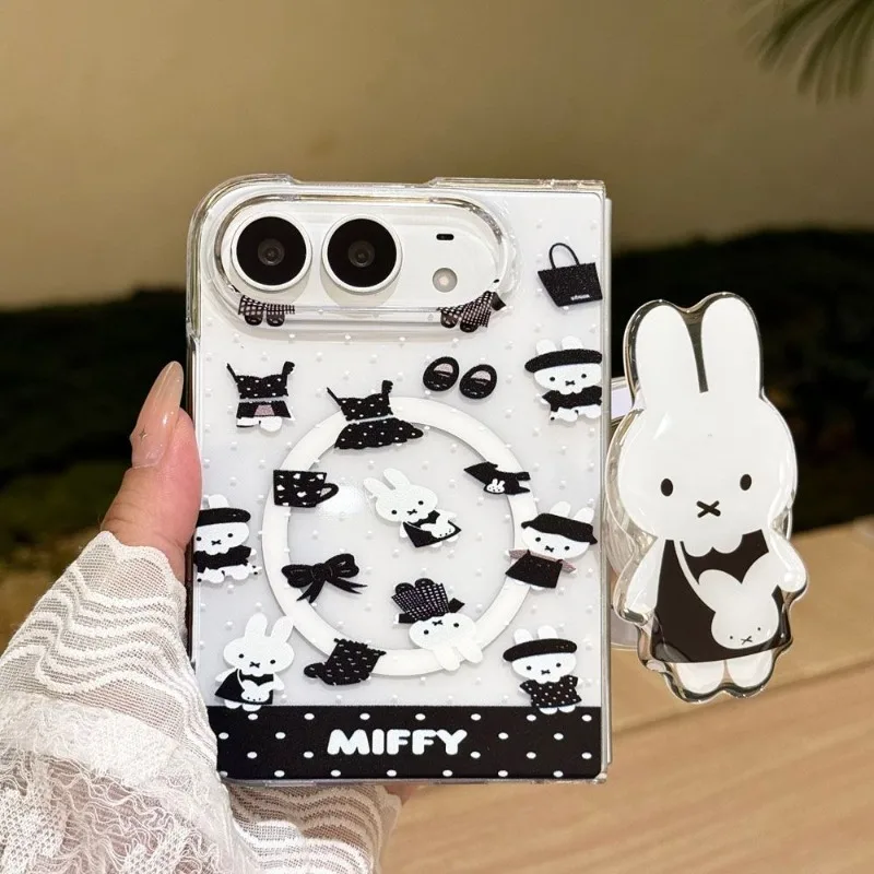 Cartoon Kawaii Applicable IPhone Duo Phone Case IPhone18ultra Anti-fall Exquisite Workmanship Anti-scratch Wear-resistant Miffy
