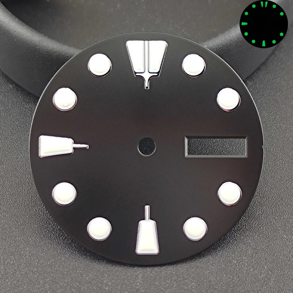 28.5mm Dial NH35/NH36 Dial Face Insert Parts for Watch NH35/NH36 Movement Watch green Luminous Accessories