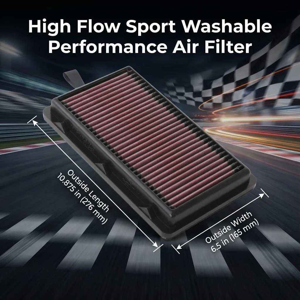 

for Hyundai Santa Fe Tucson Sonata Kia Sorento Sportage Carnival 2020- High Flow Sport Washable Performance Air Filter 33-5108