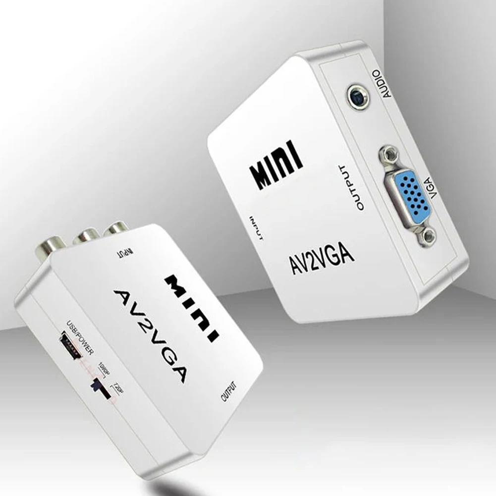 

Портативный мини-видеоконвертер Plug and Play Многофункциональный адаптер видеоконвертера с дисплеем без кабеля для телеприставки