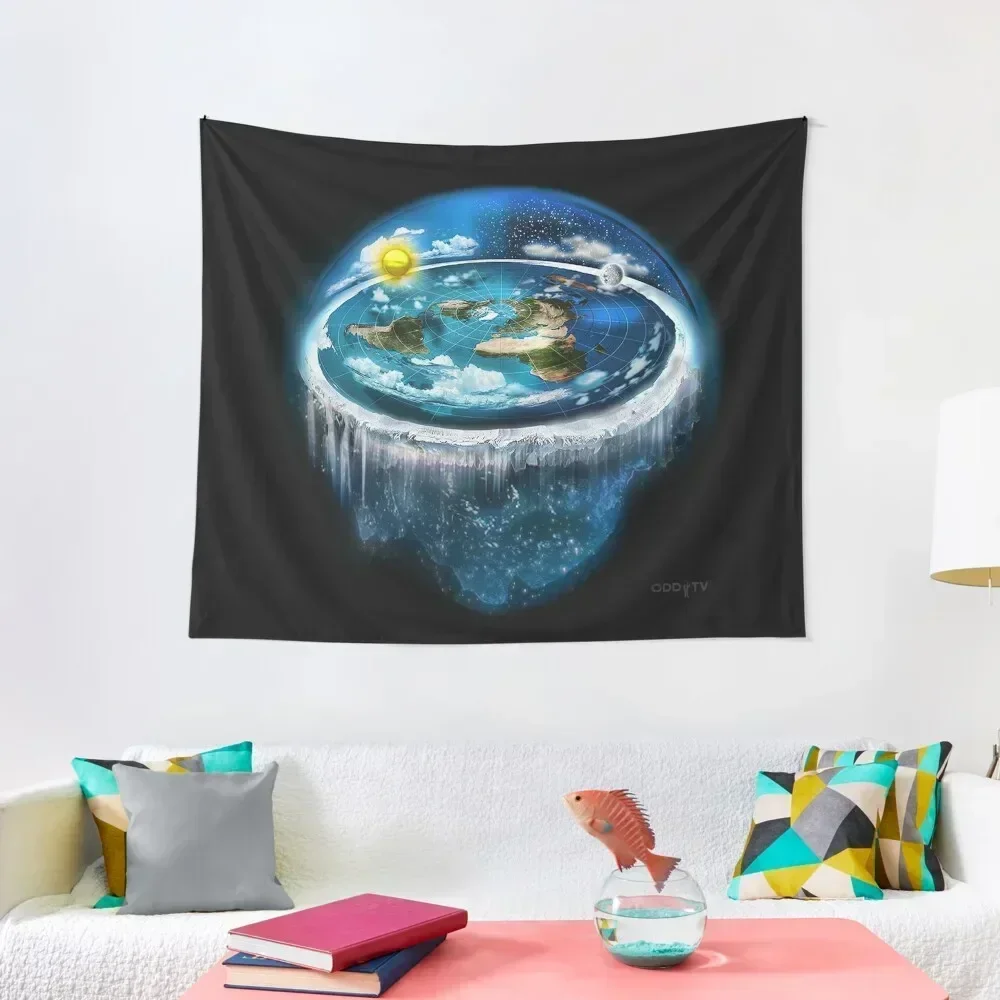 

Flat Earth with Dome Art Tapestry Decoration Room Christmas Decoration Room Design Tapestry