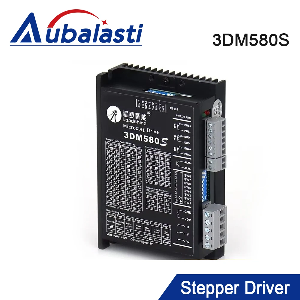 aubalasti-leadshine-3phase-stepper-motor-driver-3dm580s-20-50vdc-match-with-nema23-nema34-stepper-motor-for-cnc-engraver-machine