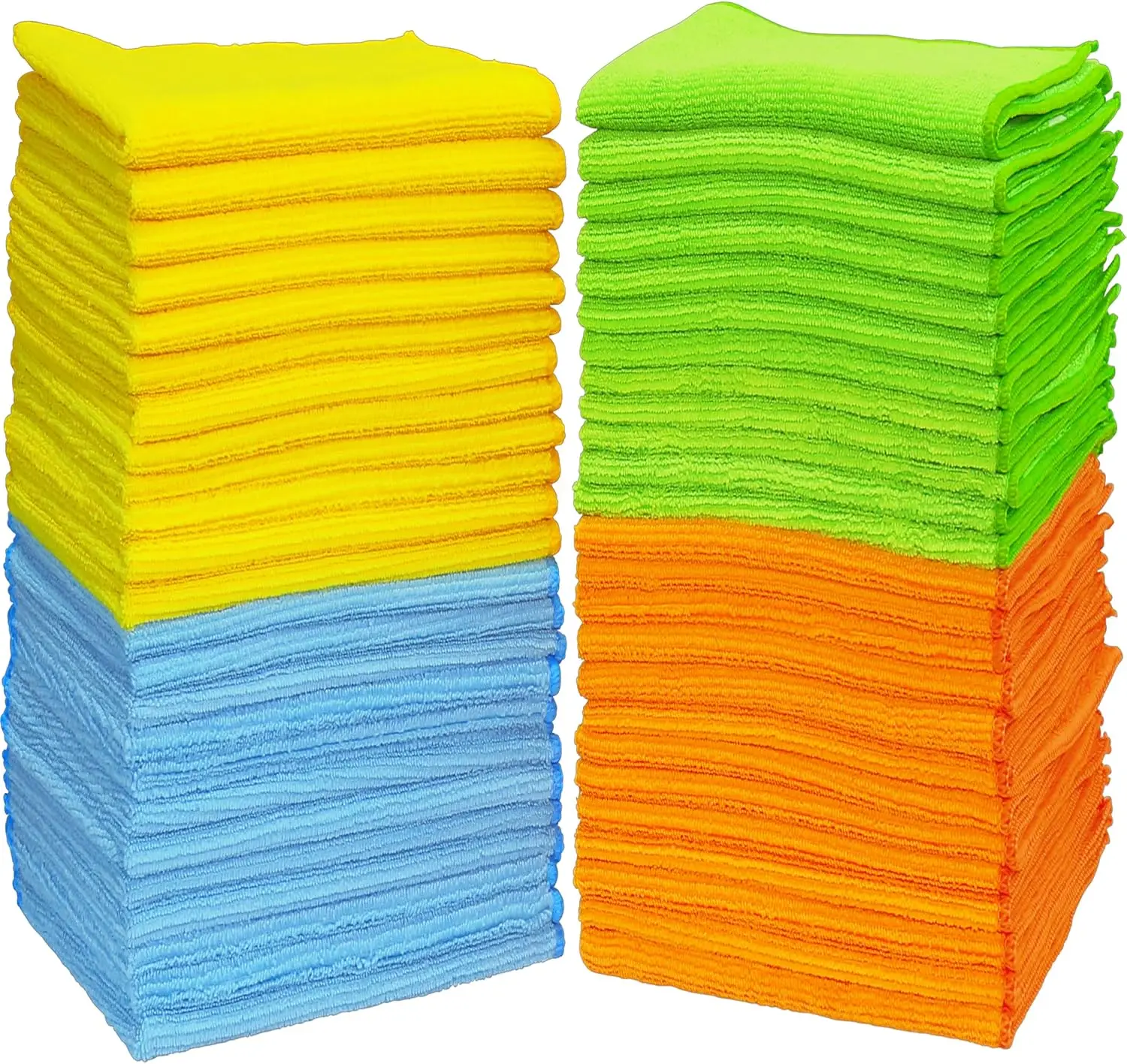 

Набор из 50 салфеток из микрофибры, 12x16 дюймов, 4 цвета, для дома и автомобиля