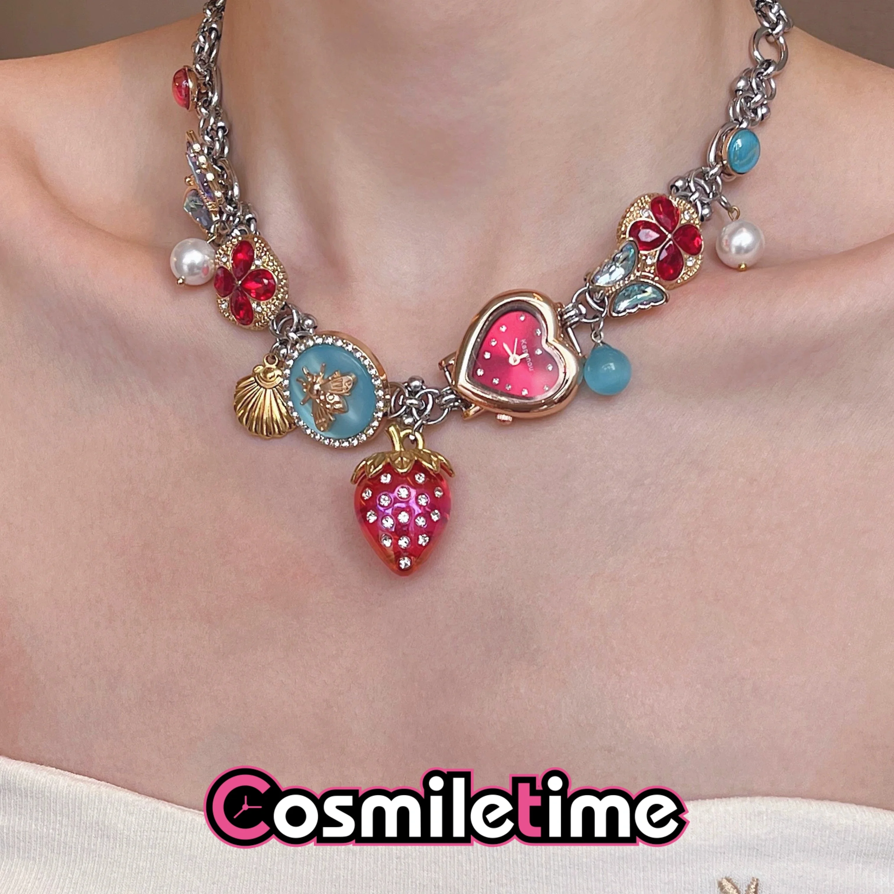 Vintage Fashion Dolls - Y2K Vintage Necklace For Women Cute