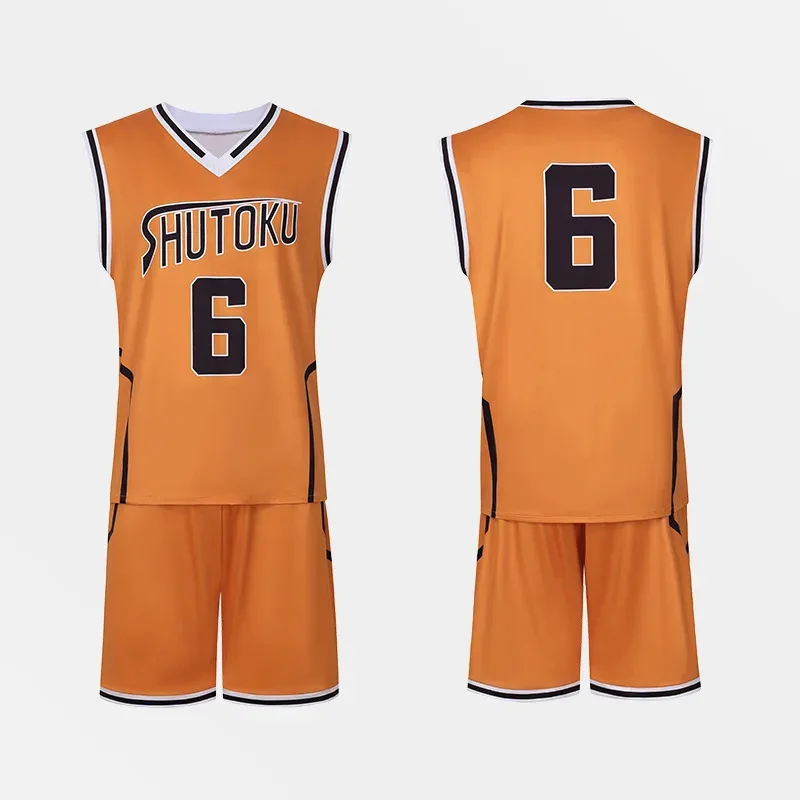 aa69Anime Kuroko No Basket Basuke Cosplay Jersey Sets GAKUEN School Uniform Aomine Daiki Basketball Sportswear Men Sports Wear