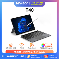 Ninkear T40 Laptop TouchScreen 2 in 1 Tablet Intel N100 14 Inch FHD 16GB DDR5+512GB SSD Wifi 6 RGB Backlit Keyboard With Stylus