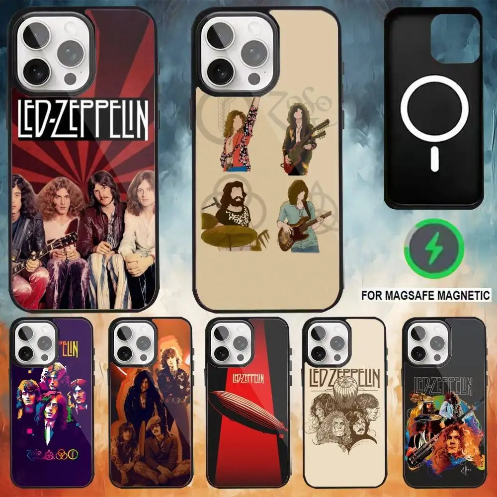 

Cool L-Led Band Z-Zeppelin Phone Case For iPhone17,16,15,14,13,12,11 Plus,Pro Max Magnetic For Magsafe Wireless Charging