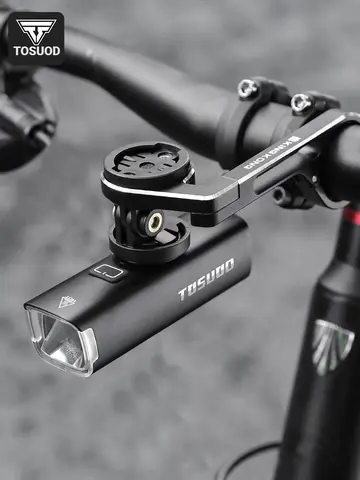 TOSUOD Bicycle Front Light 1500 Lumens 4800mAh Bike Light Splash Resistant Water USB Charging Cycling Lamp Accessories