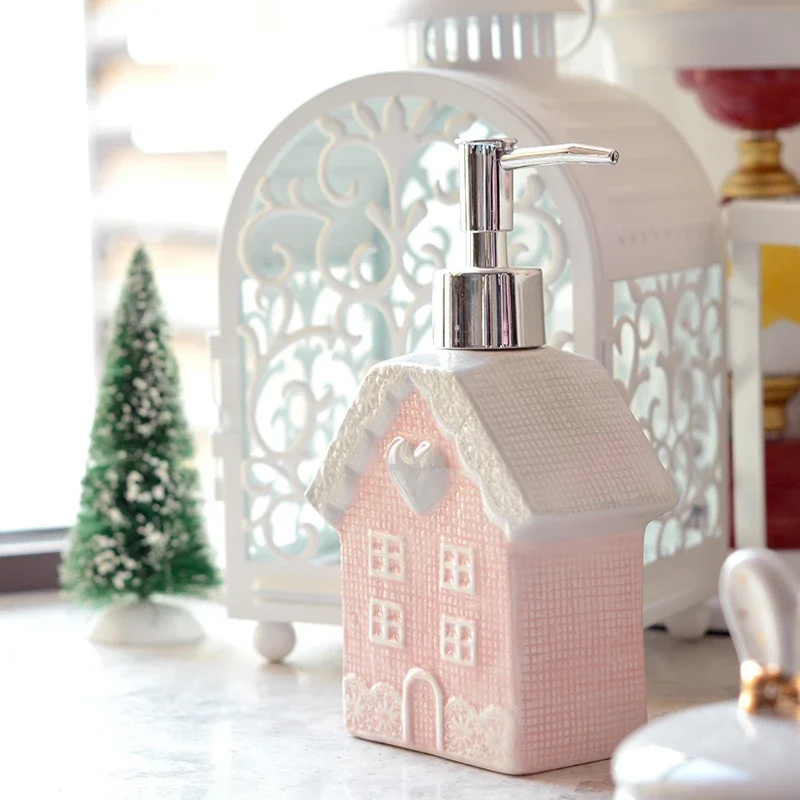Cermic Separate Shampoo Lotion Bottle, Liquid Soap Dispensers, Emulsion, Latex Hand Wish Bottles, Bathroom Accessories Set