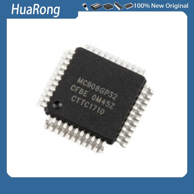 2 unids/lote MC908GP32CFBE MC908GP32CF MC908GP32 QFP44