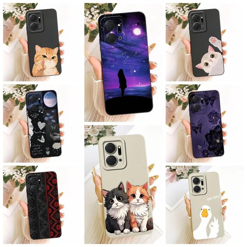Casing For Honor X7A Cover Luxury Fashion Cartoon Cute Funny Painted Silicone Phone Case RKY-LX1 RKY-LX2 RKY-LX3