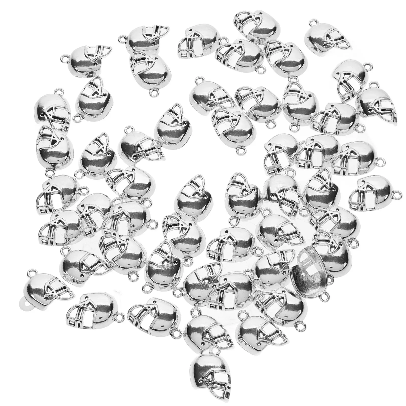 

50 Pcs Football Jewelry Accessories Hanging Ornaments Pendant Earring Vintage Metal Zinc Alloy Charms Craft DIY Decor