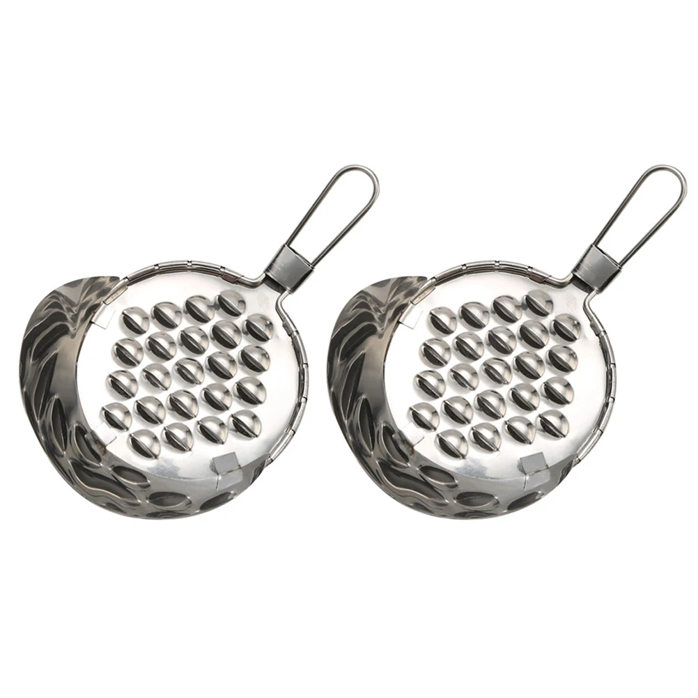 

2pcs Jelly Scraper Bean Mung Supplies Stainless Steel Scraping Tool Lightweight Portable U Shaped Hanging Kitchen Helper