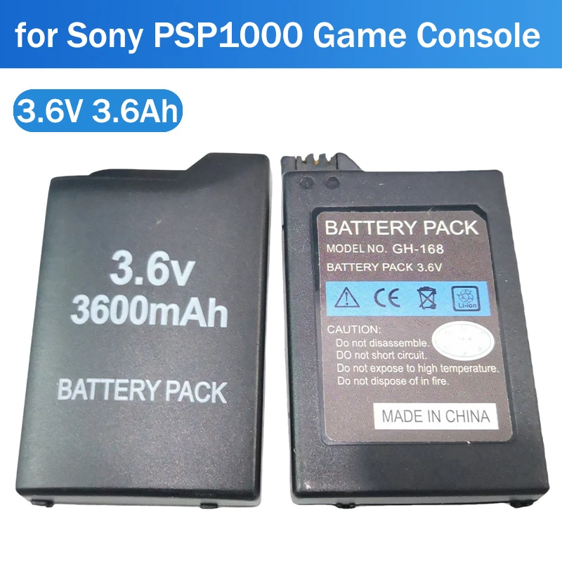 3.6V 3600mAh Battery for Sony PSP1000 PSP-110 Game Console Built-in Host Battery Lithium Cell PlayStation Portable Gamepad
