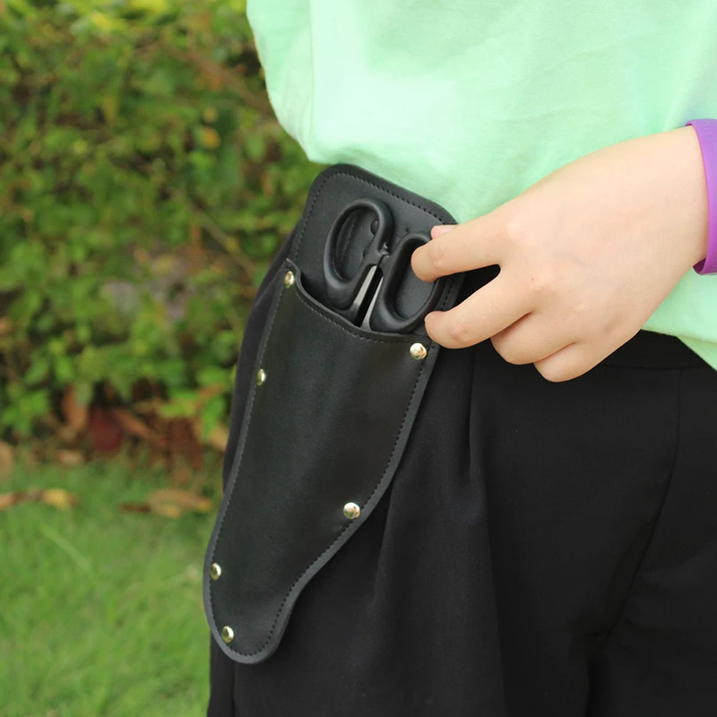 Garden Pruner Sheath Garden Pruner Protective Case PU Leather Holster Protective Cover Scabbard for Gardening Tools Plier Scisso