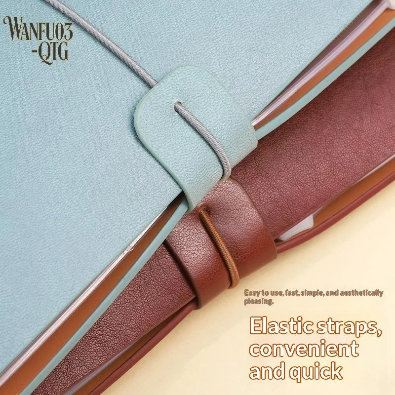 Leatherwork Journal - Cuaderno recargable de cuero PU vintage