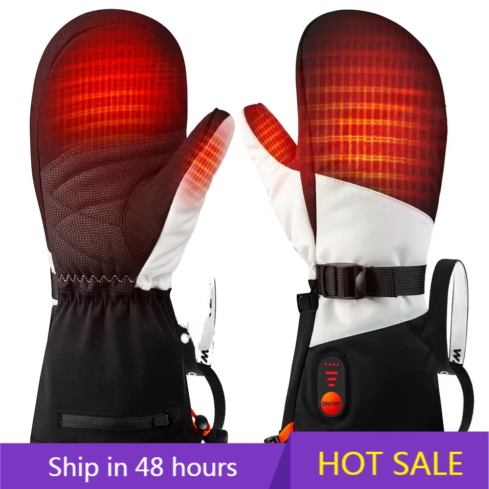 

Перезаряжаемые перчатки с подогревом POWER LEAP, 7.4В, 3000мАч, водонепроницаемые, с сенсорным экраном, для катания на лыжах и сноуборде